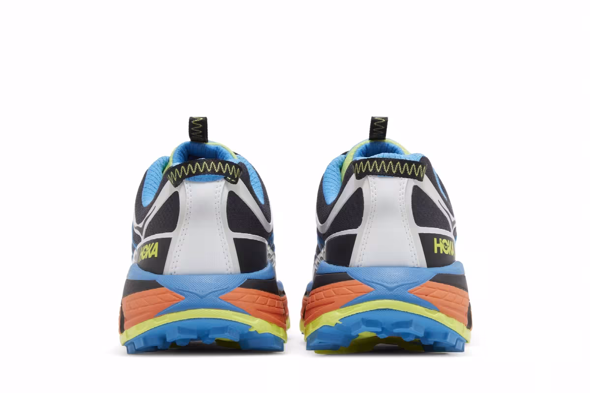 HOKA Mafate Three2 Black Diva Blue Orange, view 7