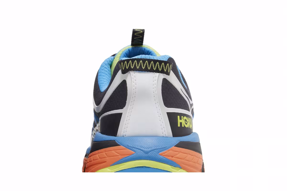 HOKA Mafate Three2 Black Diva Blue Orange, view 8