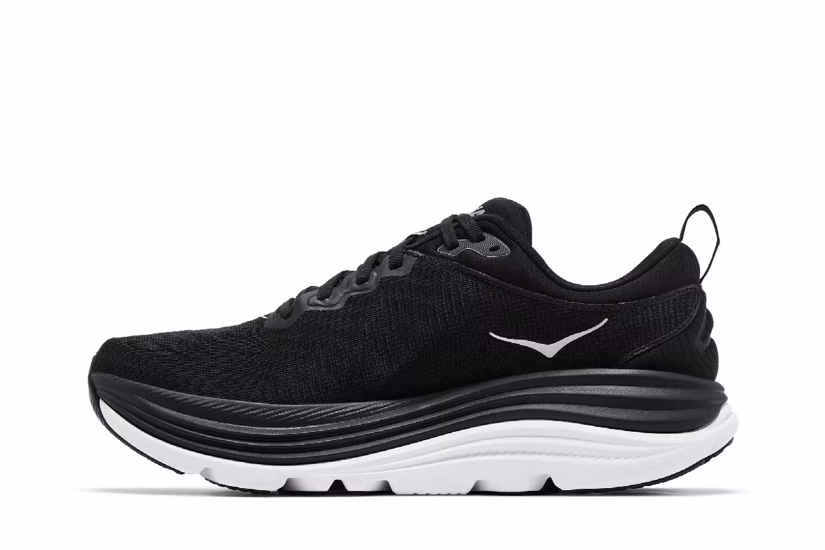 HOKA Gaviota 5 Black White, view 4