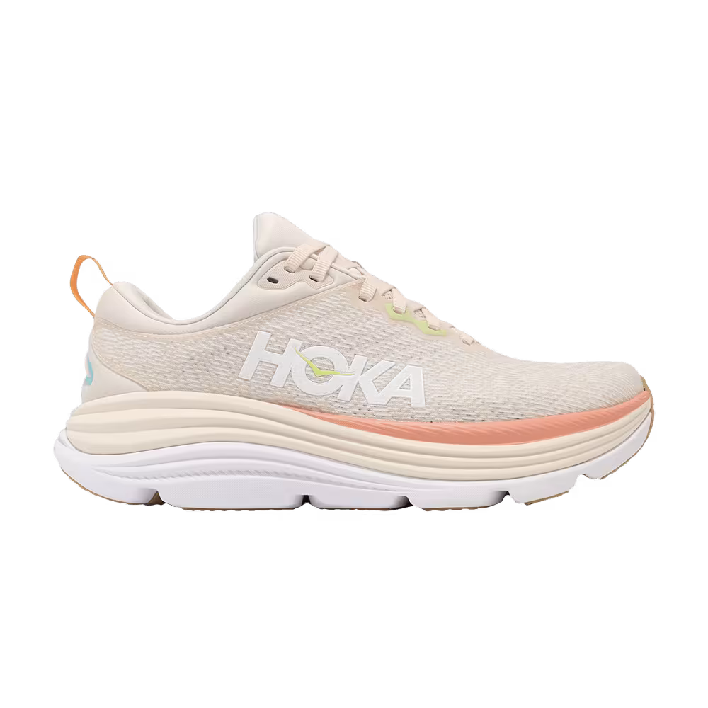 HOKA Women's Gaviota 5 Wide Vanilla Eggnog