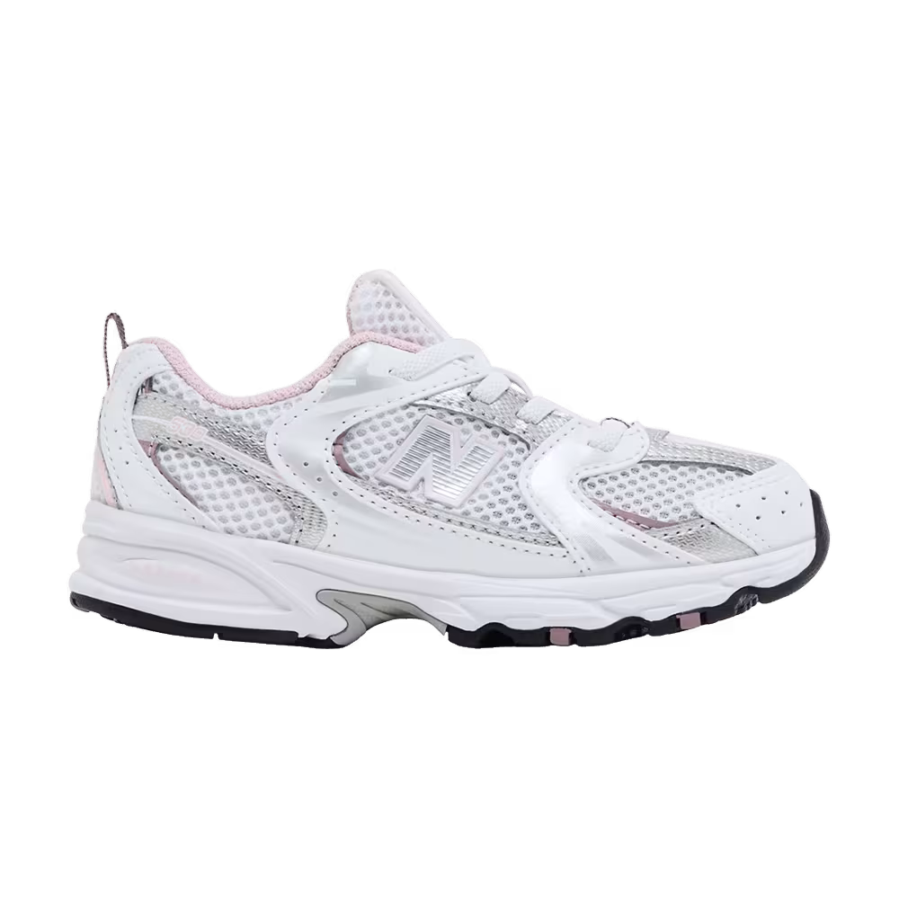 New Balance 530 Bungee Toddler White Mid Century Pink