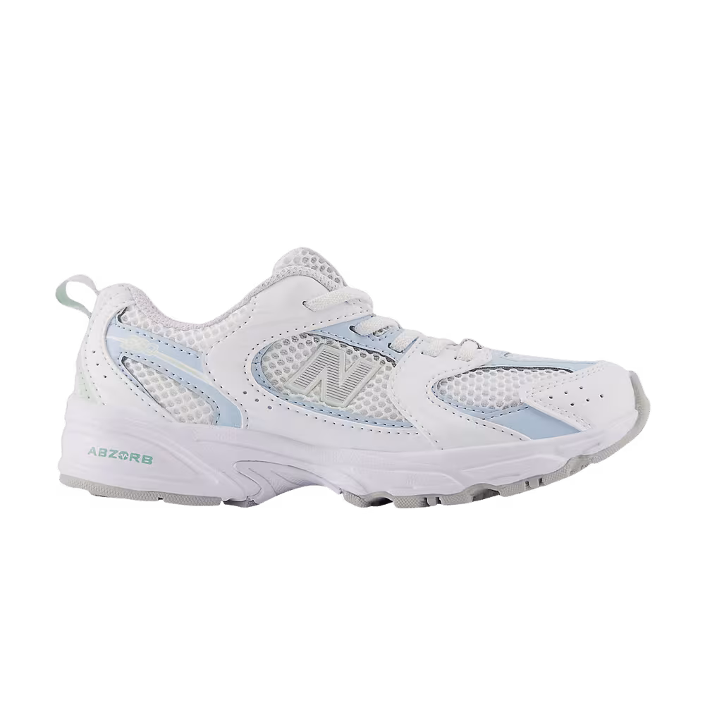 New Balance 530 Little Kid Wide White Light Chrome Blue