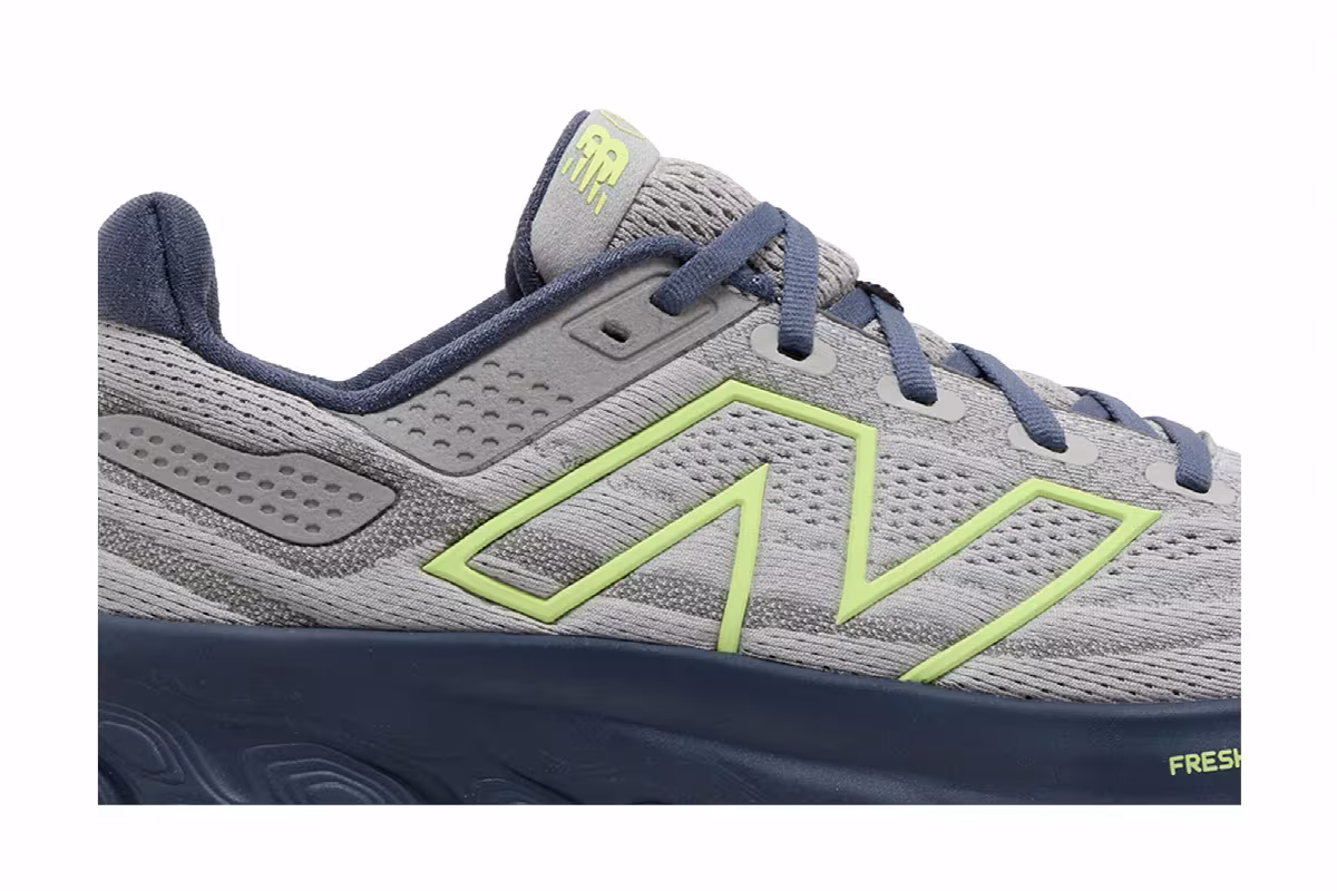 New Balance Fresh Foam X 1080v13 2E Wide Raincloud Indigo Lime, view 3