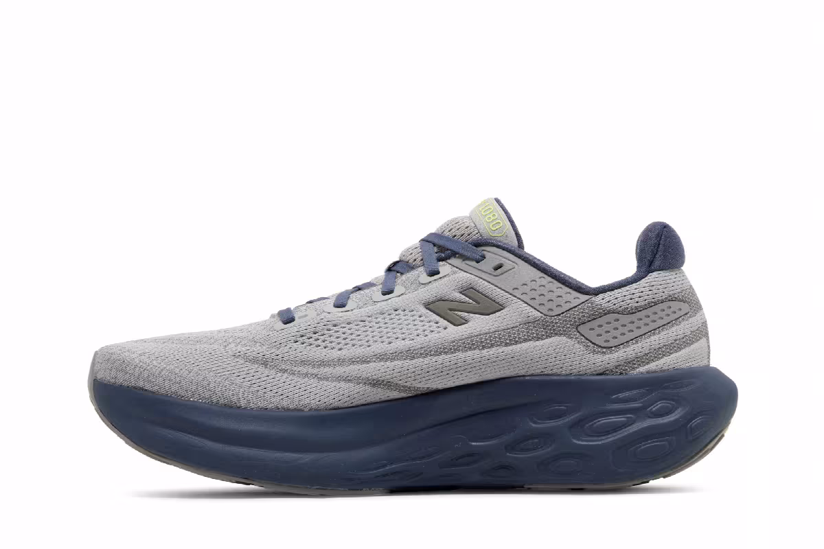 New Balance Fresh Foam X 1080v13 2E Wide Raincloud Indigo Lime, view 4