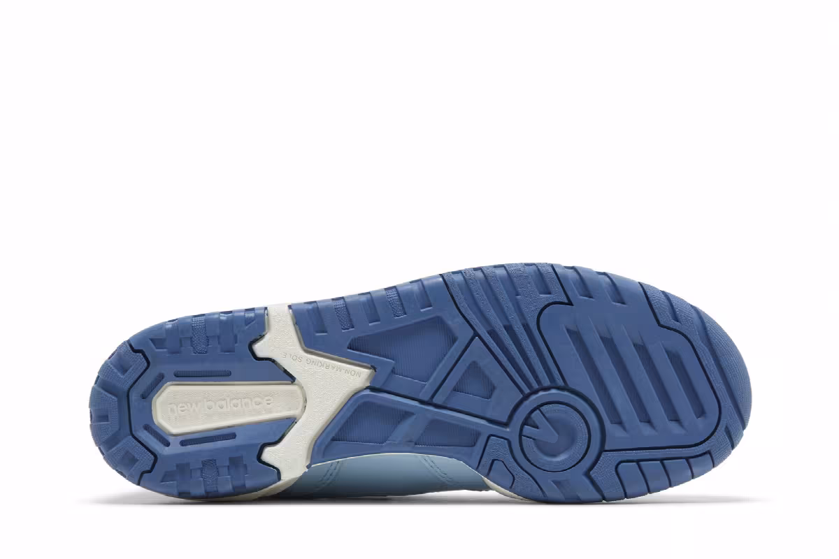 New Balance 550 Big Kid Patent Leather Pack - Chrome Blue, view 5