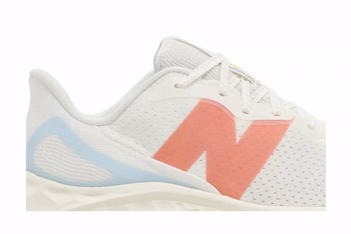 New Balance Women's Fresh Foam Arishi v4 Sea Salt Gulf Red, view 3