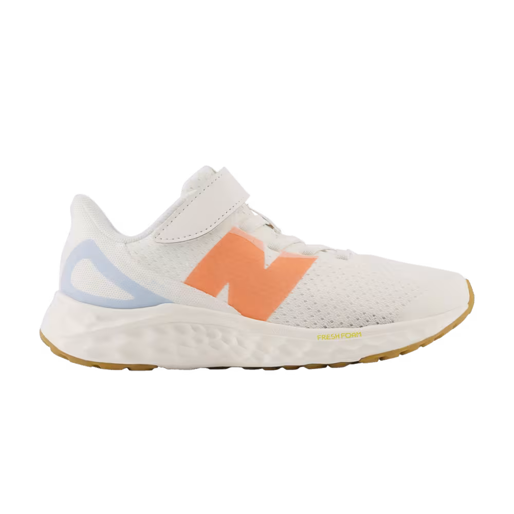 New Balance Fresh Foam Arishi v4 Bungee Lace Top Strap Little Kid X-Wide Sea Salt Gulf Red