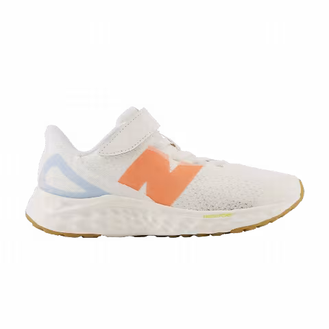 New Balance Fresh Foam Arishi v4 Bungee Lace Top Strap Little Kid Wide 'Sea Salt Gulf Red'