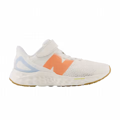 New Balance Fresh Foam Arishi v4 Bungee Lace Top Strap Little Kid 'Sea Salt Gulf Red'