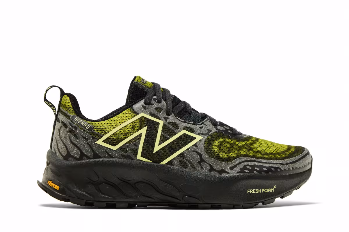 New Balance Fresh Foam X Hierro v8 2E Wide Black Tea Tree, view 2