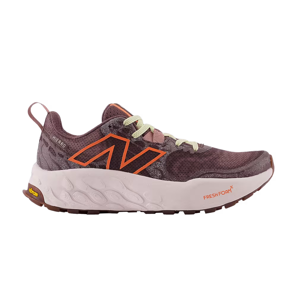 New Balance Women's Fresh Foam X Hierro v8 2E Wide Licorice Gulf Red
