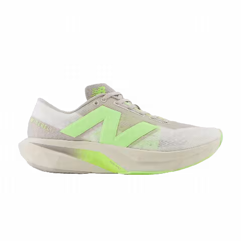 New Balance FuelCell Rebel v4 2E Wide 'Moonrock Bleached Lime Glo'