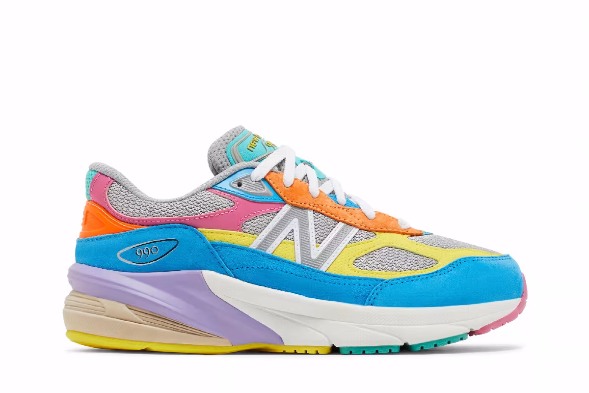 New Balance 990v6 Big Kid Gelato, view 2