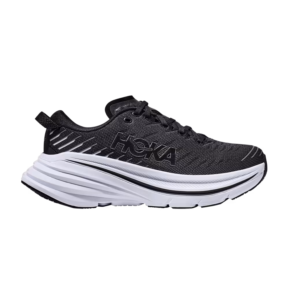 HOKA Bondi X Black White