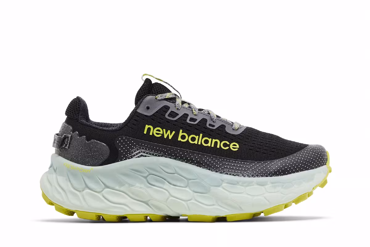 New Balance Fresh Foam X More Trail v3 2E Wide Black Tea Tree, view 2