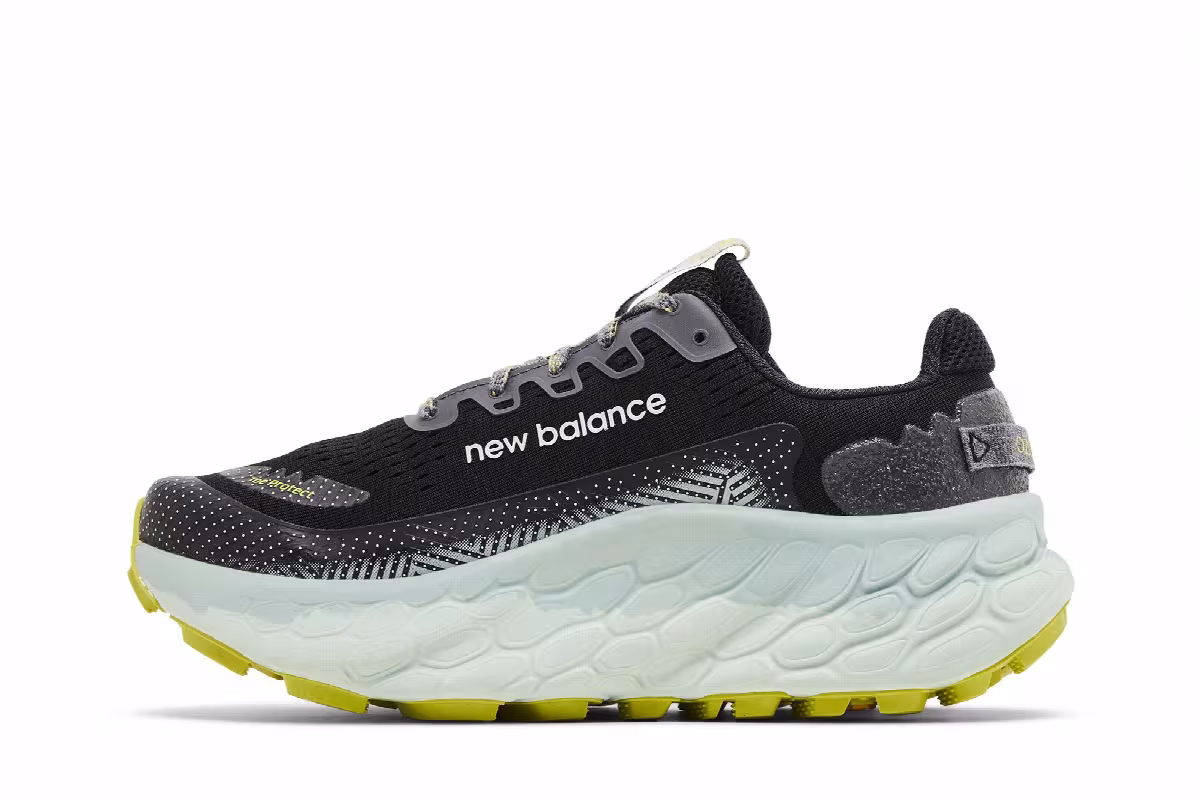 New Balance Fresh Foam X More Trail v3 2E Wide Black Tea Tree, view 4