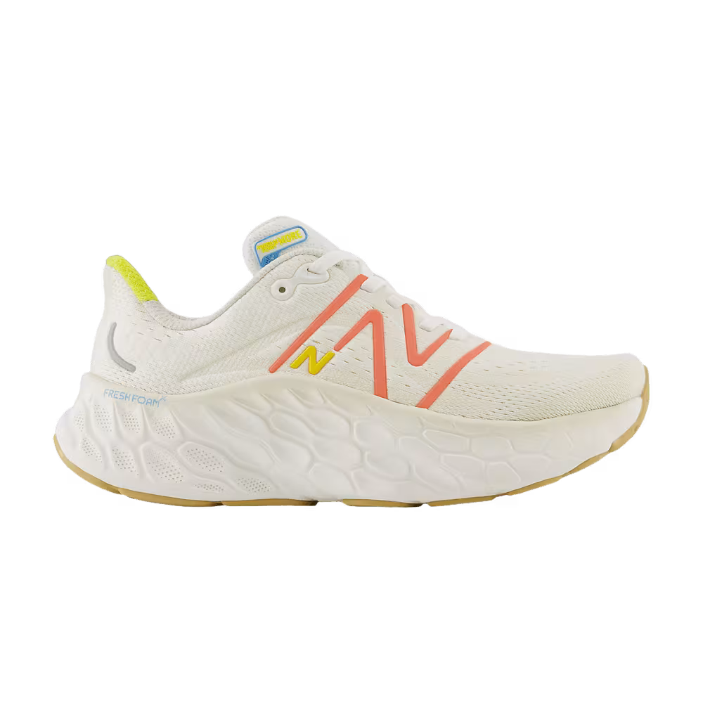 New Balance Women's Fresh Foam X More v4 Wide Sea Salt Gulf Red