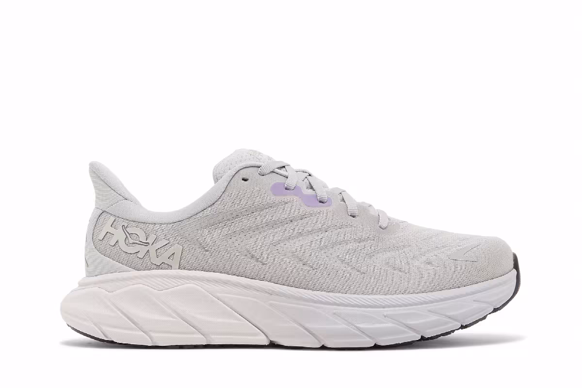 HOKA Women's Arahi 6 Harbor Mist Silver, view 2