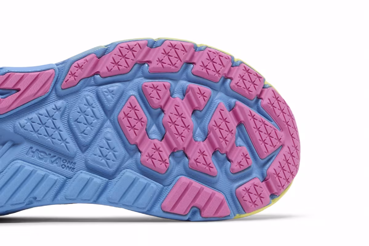 HOKA Women's Arahi 6 Black Rainbow, view 6