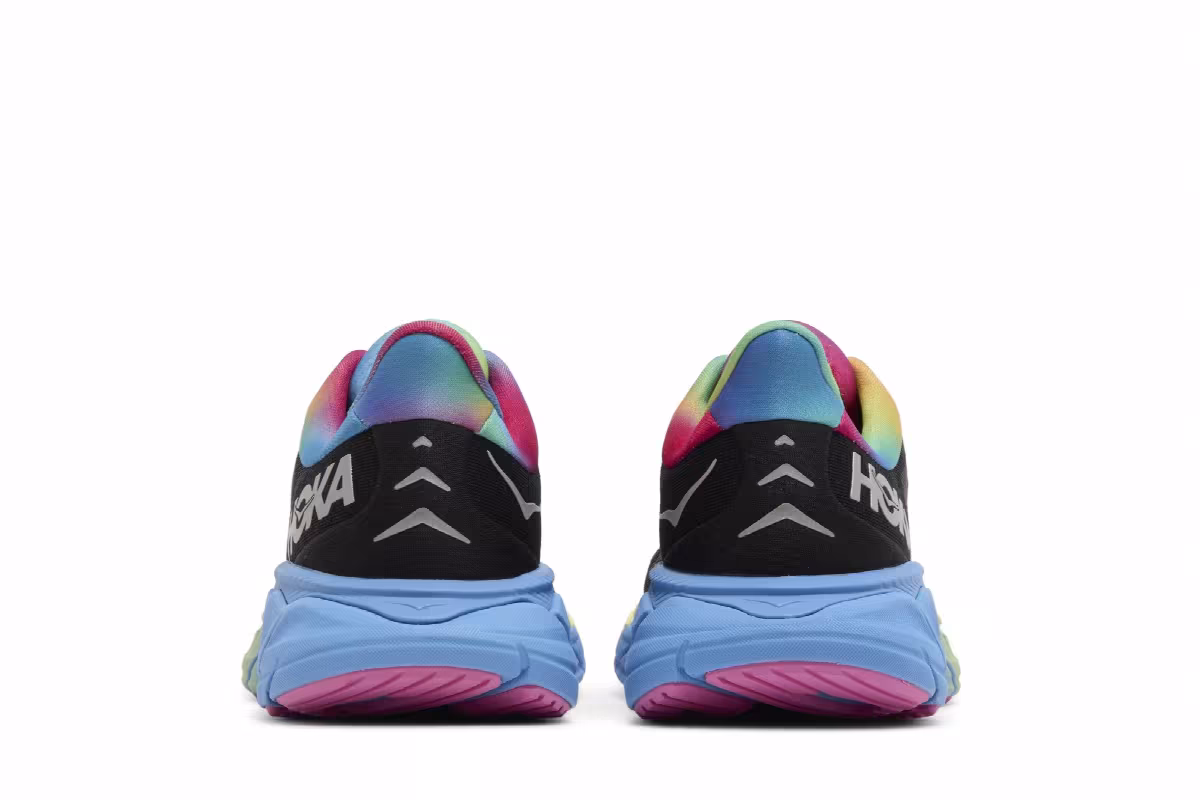 HOKA Women's Arahi 6 Black Rainbow, view 7