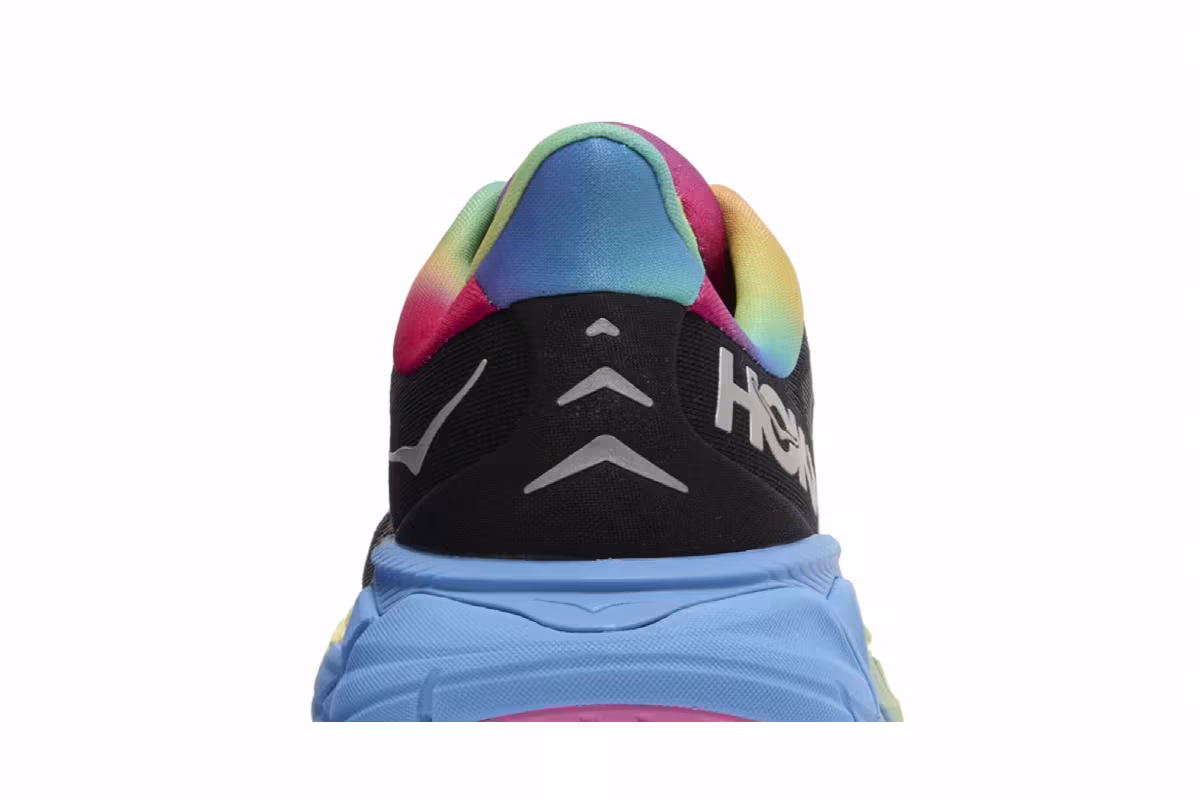 HOKA Women's Arahi 6 Black Rainbow, view 8