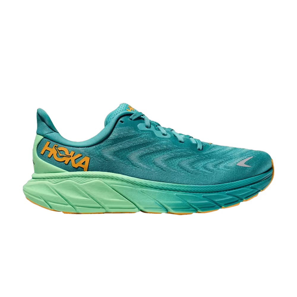 HOKA Arahi 6 Ocean Mist Lime Glow
