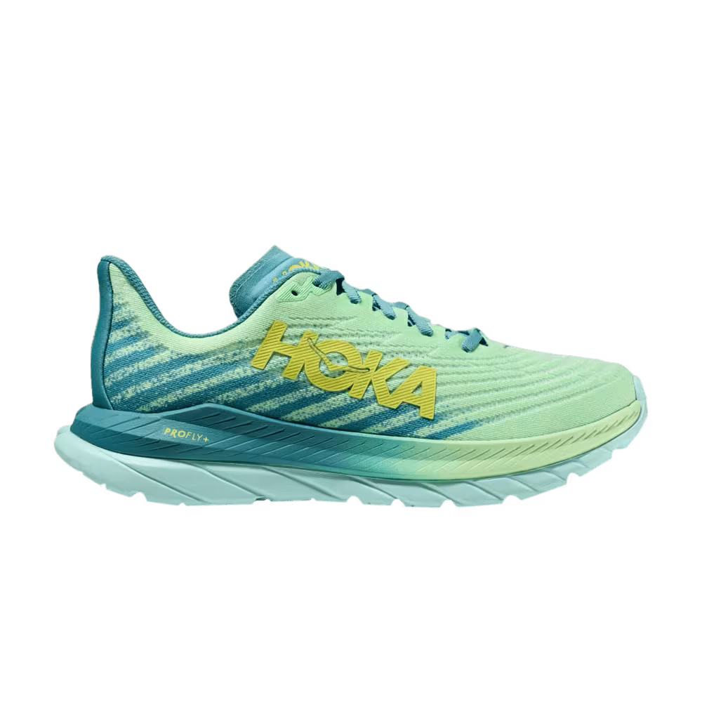 HOKA Mach 5 Lime Glow Ocean Mist