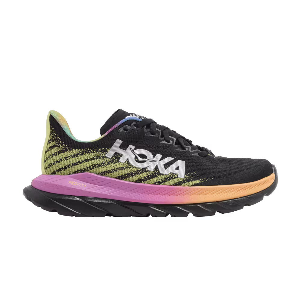 HOKA Women's Mach 5 Black Rainbow