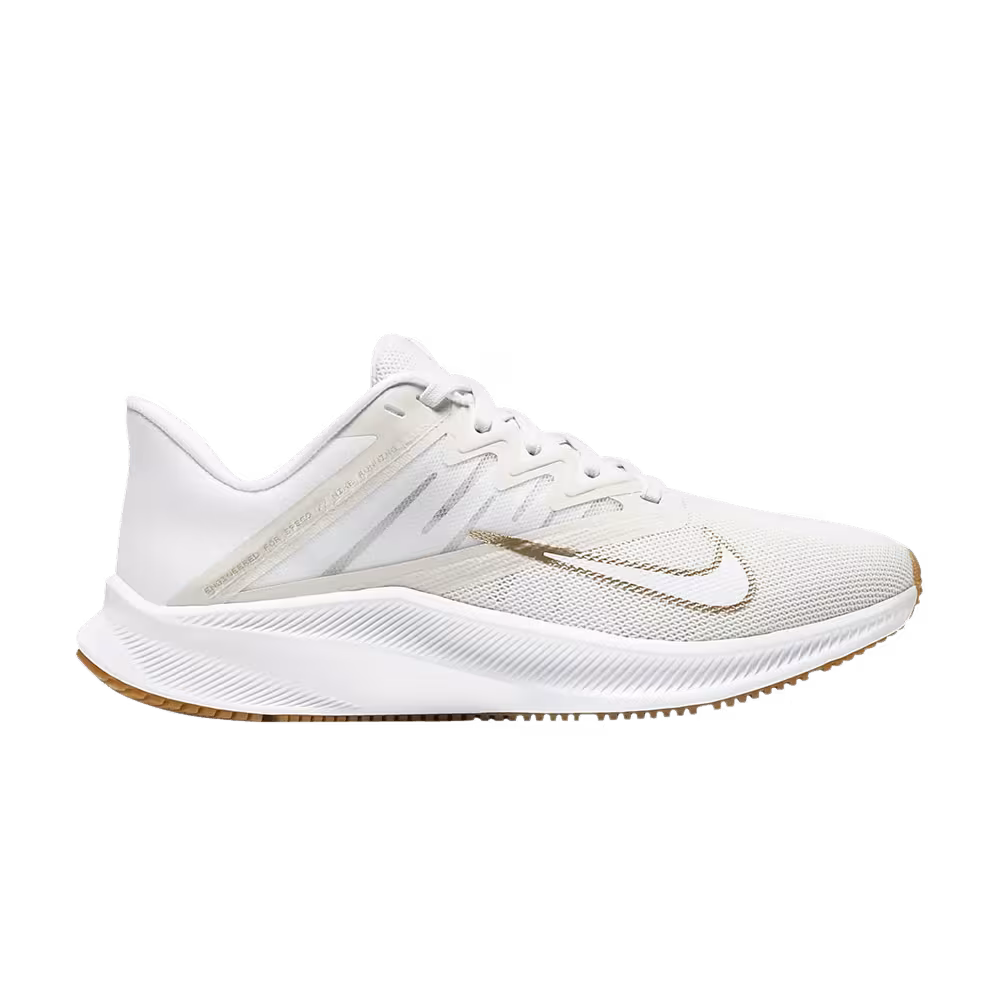 Nike Women's Quest 3 Platinum Tint Metallic Gold Star