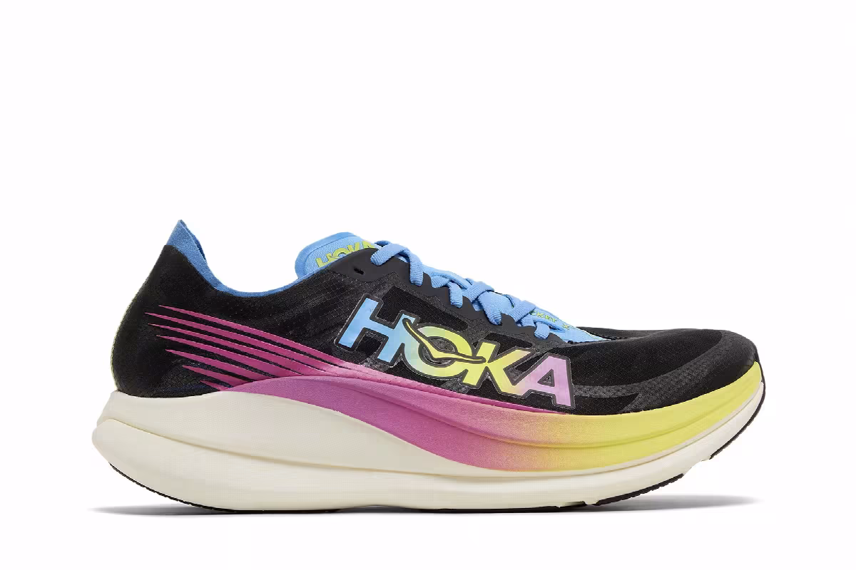 HOKA Rocket X 2 Black Rainbow, view 2
