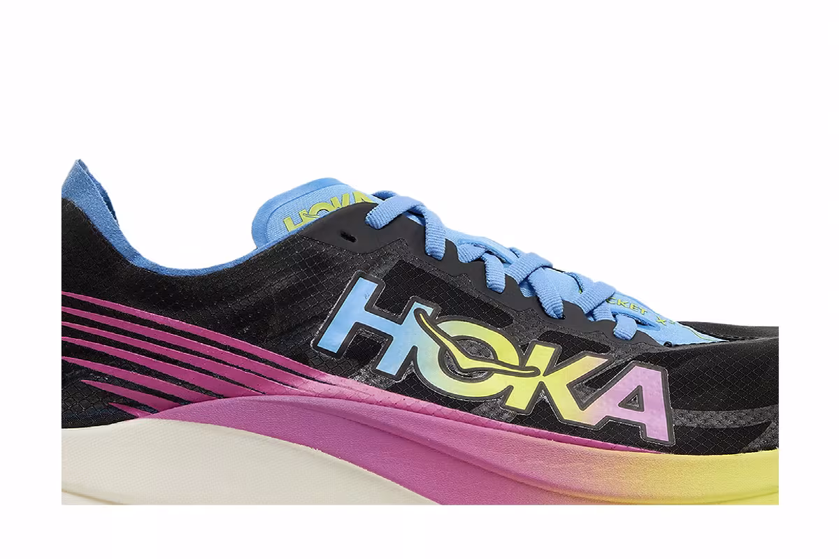 HOKA Rocket X 2 Black Rainbow, view 3