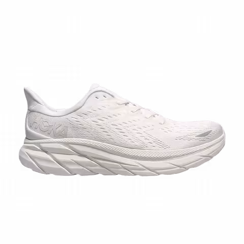 HOKA Clifton 8 2E Wide 'Triple White'