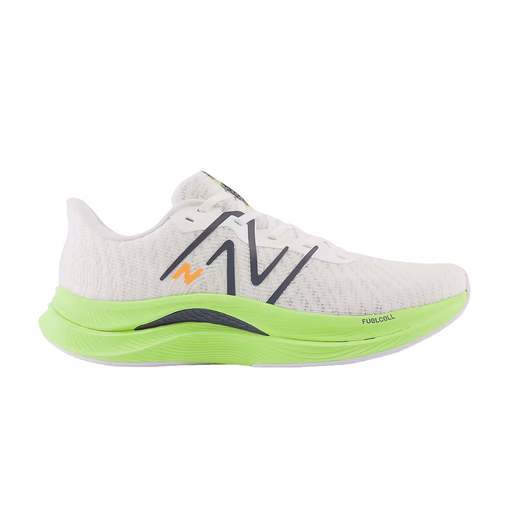 New Balance FuelCell Propel v4 2E Wide White Bleached Lime Glow