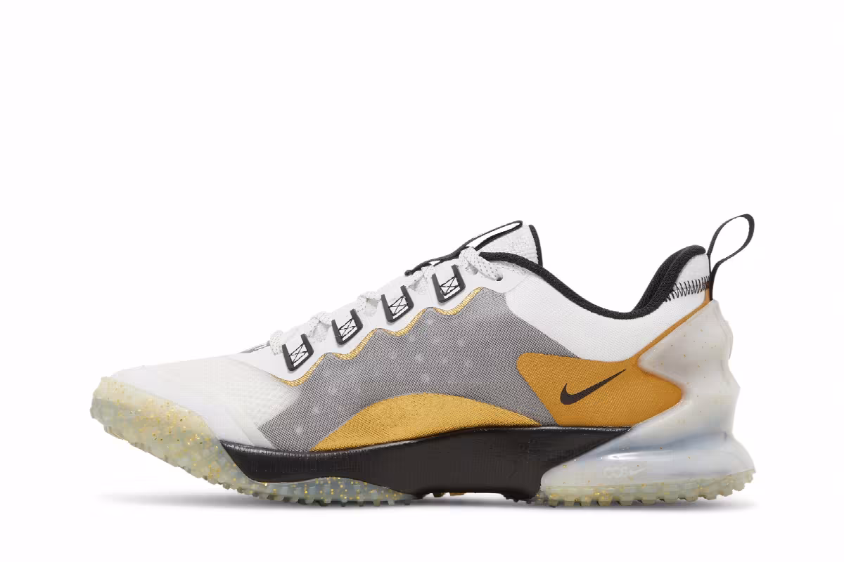 Nike Force Zoom Trout LTD TF White Metallic Gold, view 4