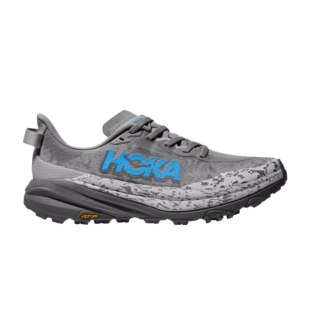 HOKA Women's Speedgoat 6 Wide Stellar Grey Asteroid