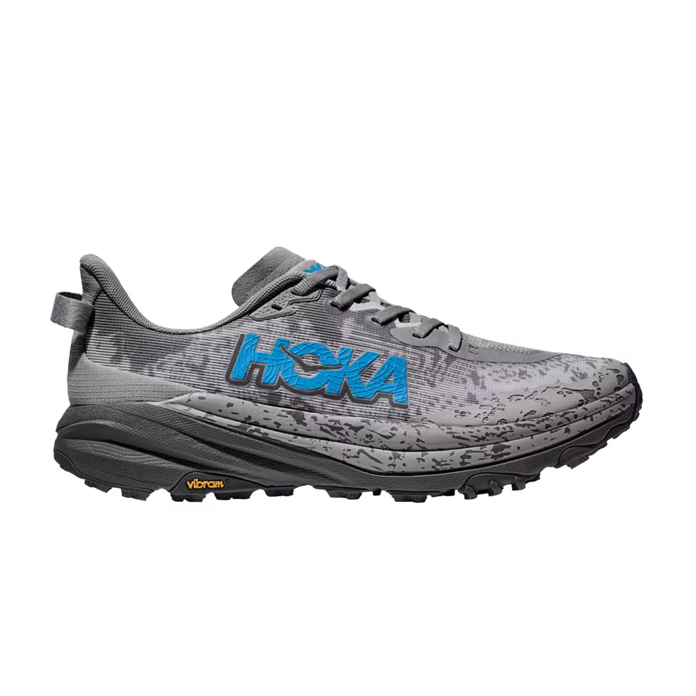 HOKA Speedgoat 6 2E Wide Galactic Grey Blue