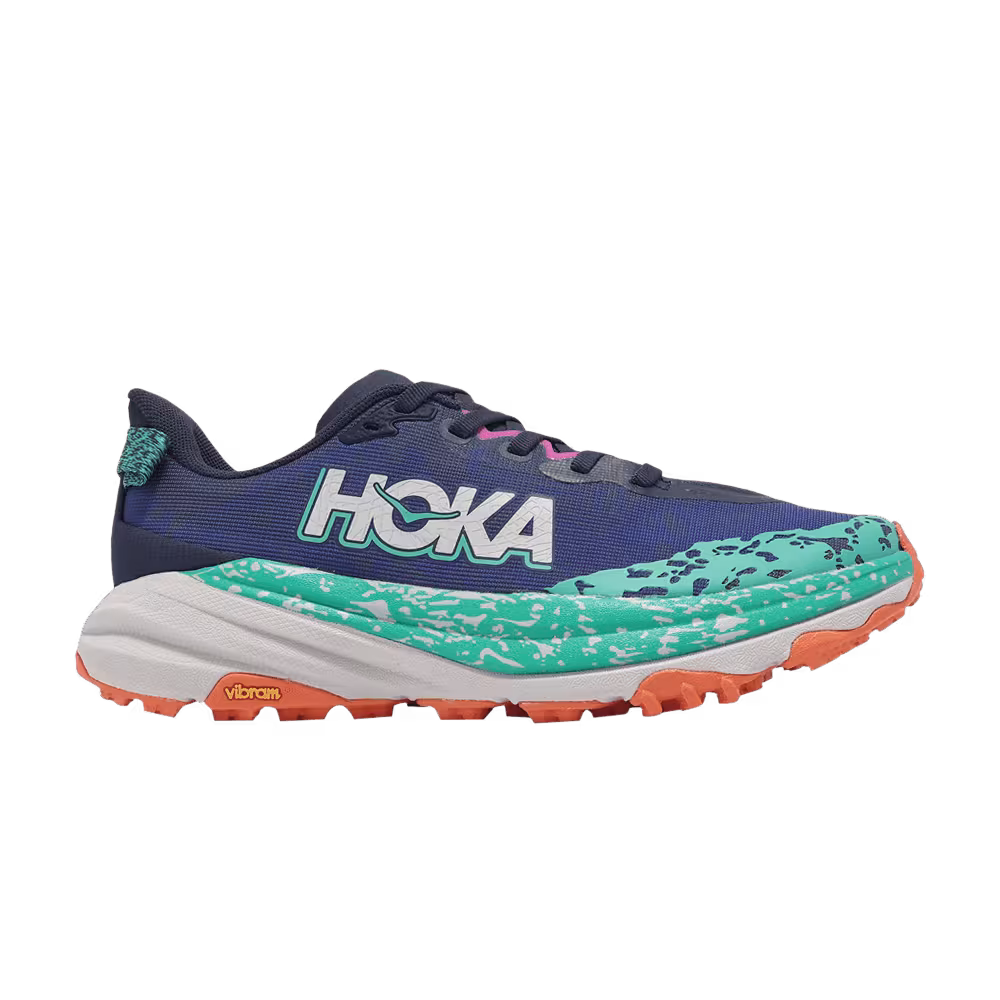 HOKA Women's Speedgoat 6 Wide Varsity Navy Meteor