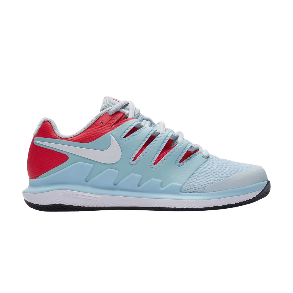 Nike Women's Air Zoom Vapor X HC Still Blue Bright Crimson