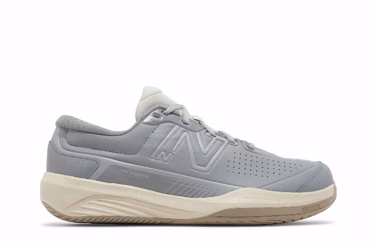 New Balance 696v5 2E Wide Grey White, view 2