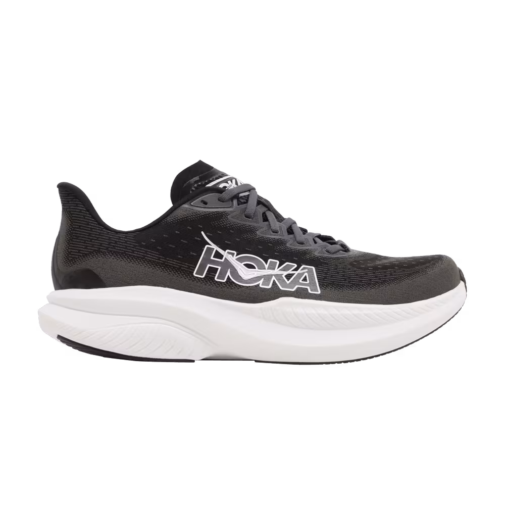 HOKA Mach 6 Wide Black White