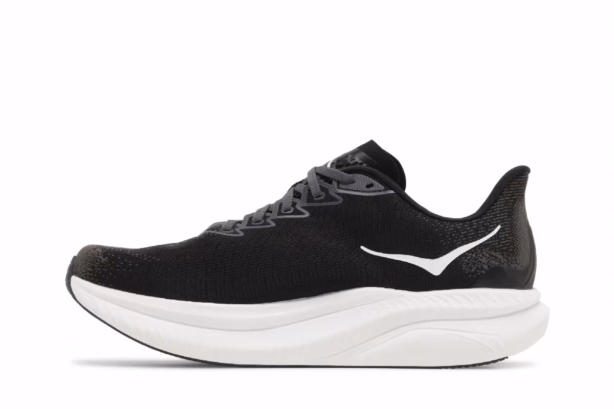 HOKA Mach 6 Wide Black White, view 4