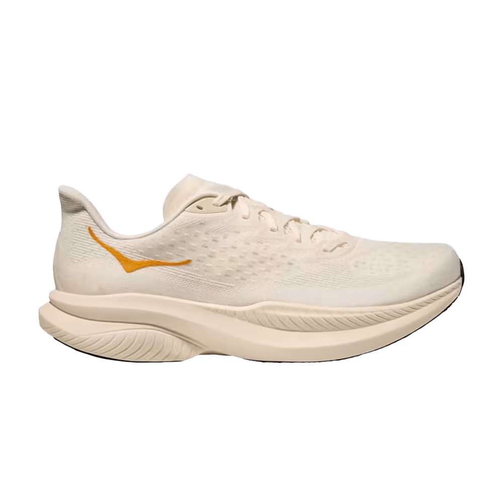 HOKA Mach 6 LA Alabaster Oat Milk