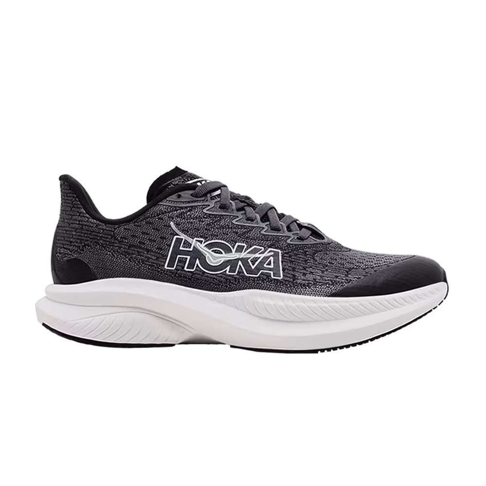 HOKA Mach 6 Kids Black White