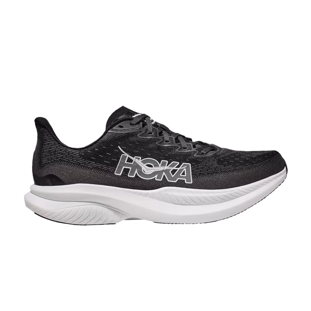 HOKA Women's Mach 6 Black White