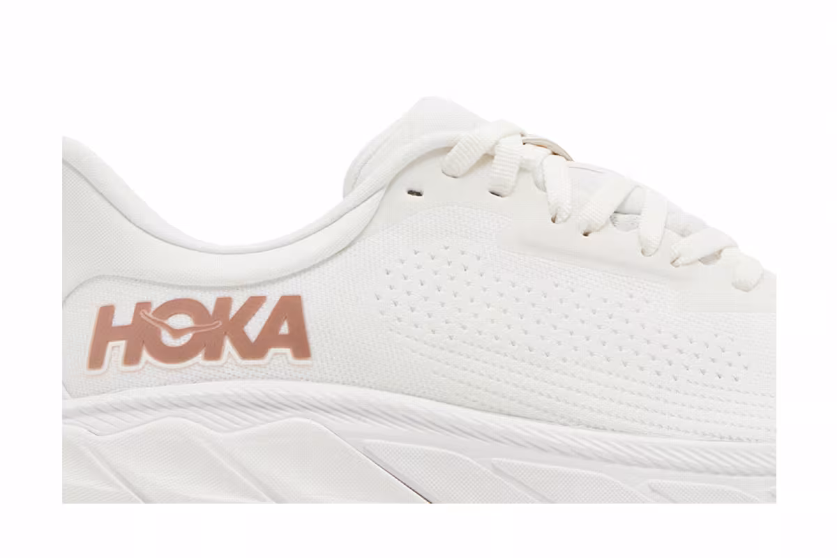 HOKA Women's Arahi 7 Blanc De Blanc Rose Gold, view 3