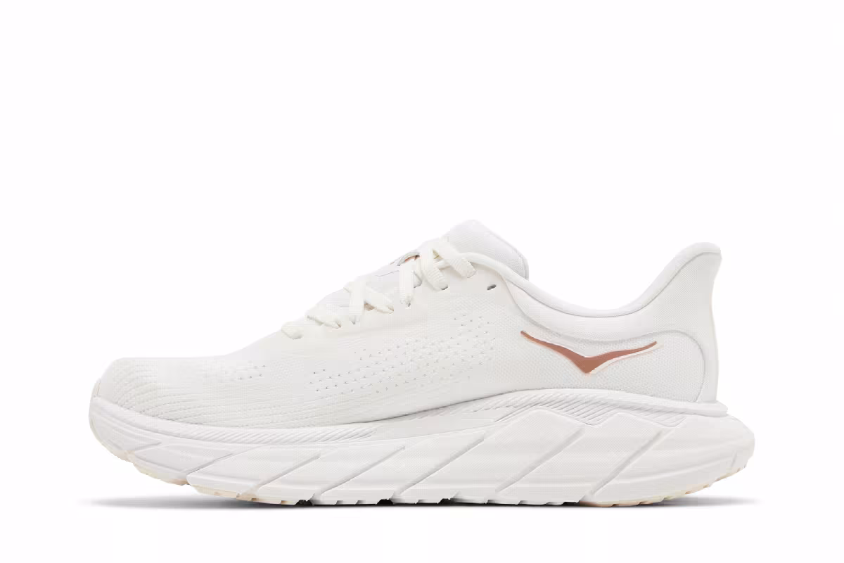 HOKA Women's Arahi 7 Blanc De Blanc Rose Gold, view 4