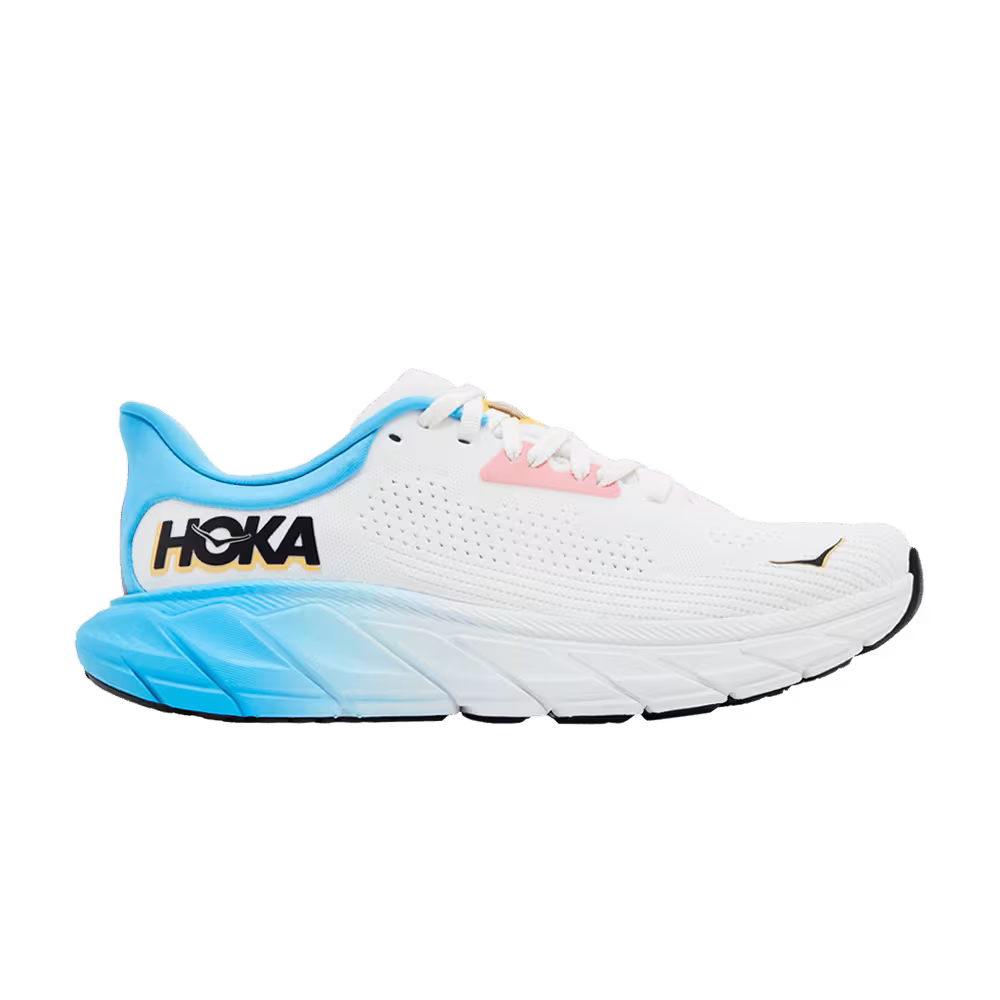 HOKA Women's Arahi 7 Blanc De Blanc Swim Day