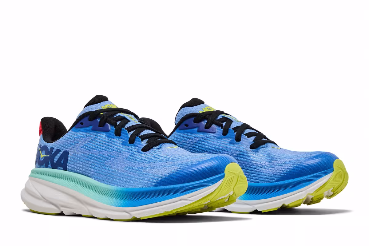 HOKA Clifton 9 Kids Virtual Blue Cerise, view 9