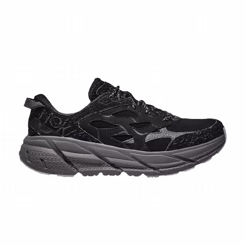 HOKA Clifton L Suede 'Elite Terrain System - Black Satellite Grey'