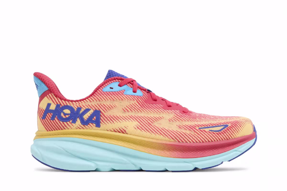 HOKA Clifton 9 Cerise Cloudless, view 2